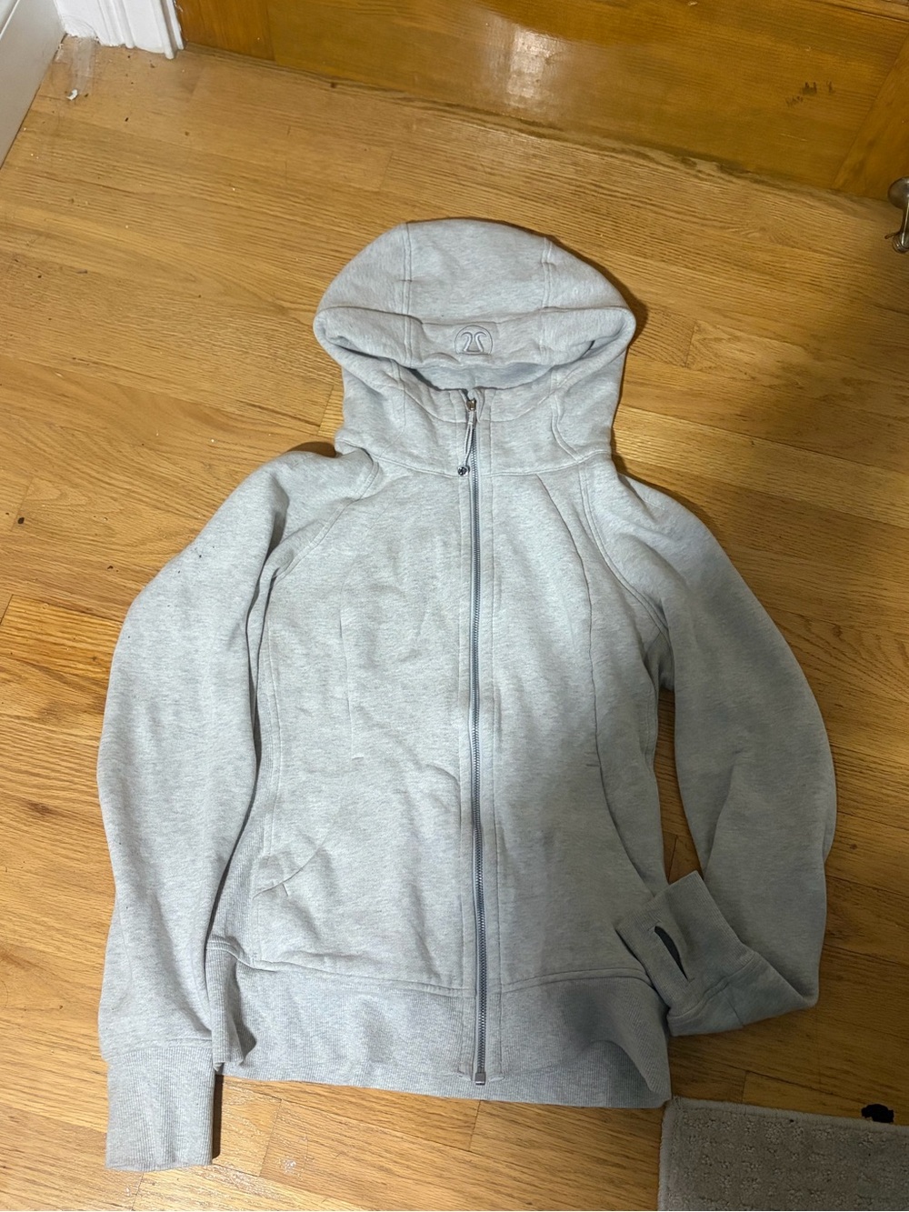 lululemon athletica Light Gray Kids Full-Zip Hoodie